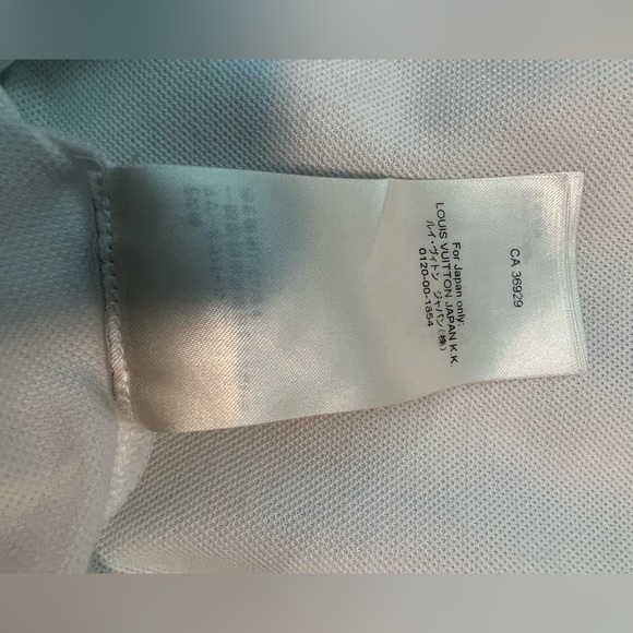 Men’s Louis Vuitton White Polo Shirt - Picture 5 of 6